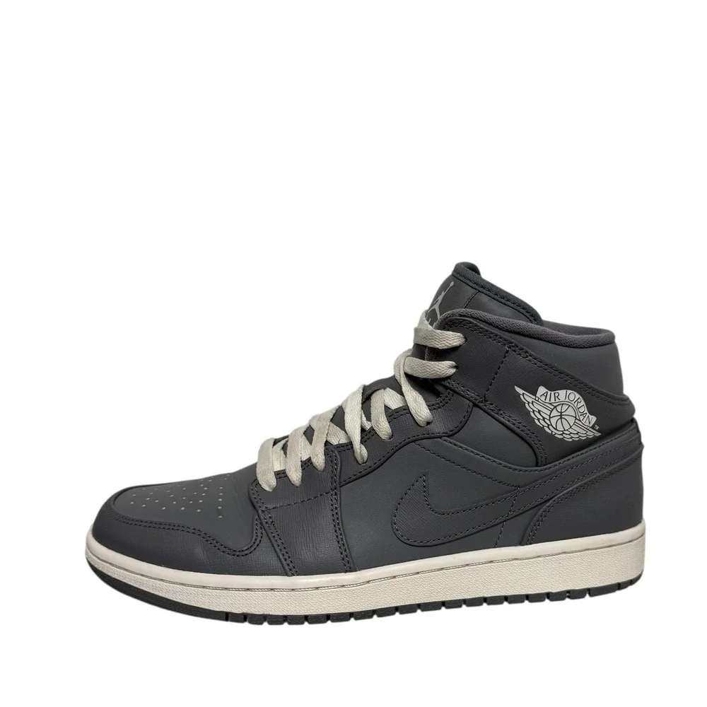 Nike Air Jordan 1 Mid Cool Grey Men Sneakers 554724-031 Mid Top‎ Shoes